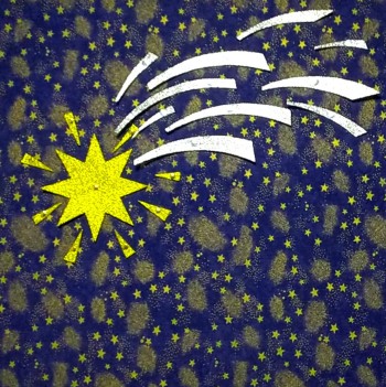 Textilní galaxie v předvečer slunovratu